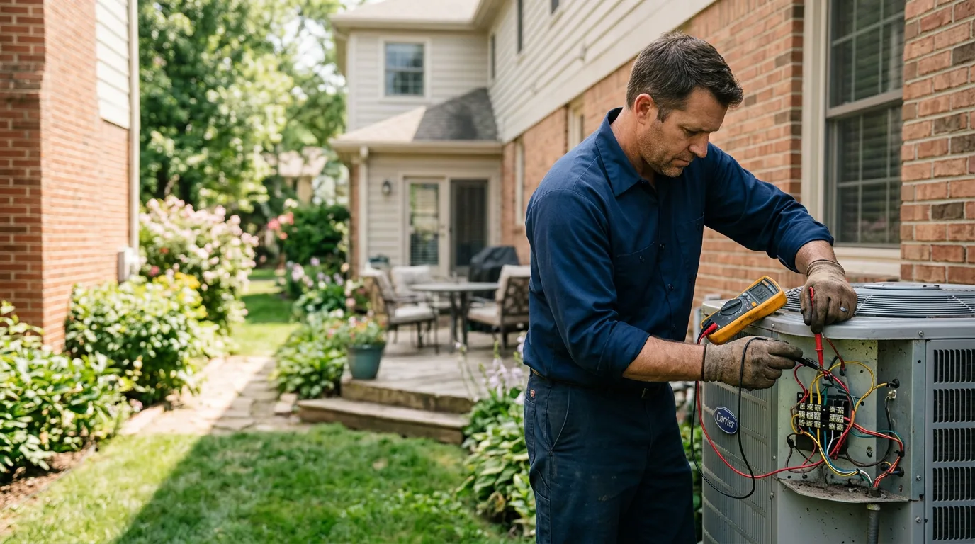 HVAC technician working near Middletown, NJ